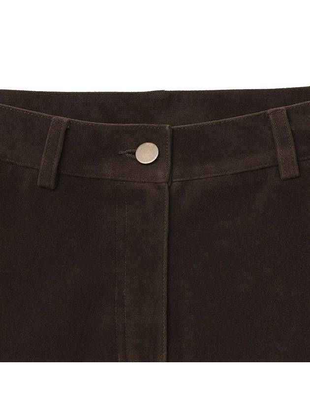 Suede Short Deep Brown - NOIRER FOR WOMEN - BALAAN 5