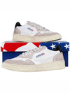 Men's Medalist Mesh Suede Low Top Sneakers White - AUTRY - BALAAN 11