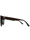 Eyewear Logo Round Asian Fit Sunglasses Black - GUCCI - BALAAN 7