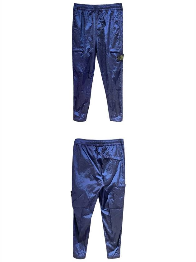 Wappen Patch Nylon Metal Cargo Track Pants Blue - STONE ISLAND - BALAAN 5