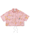 Resort Button Up Shirt PINK WOMAN M3122PTS12PNK - MALBON GOLF - BALAAN 2