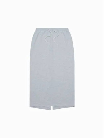 Wordmark Knit Long H Line Skirt Light Retro Grey Heather - CONVERSE - BALAAN 1