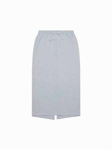 Wordmark Knit Long H Line Skirt Light Retro Grey Heather - CONVERSE - BALAAN 1