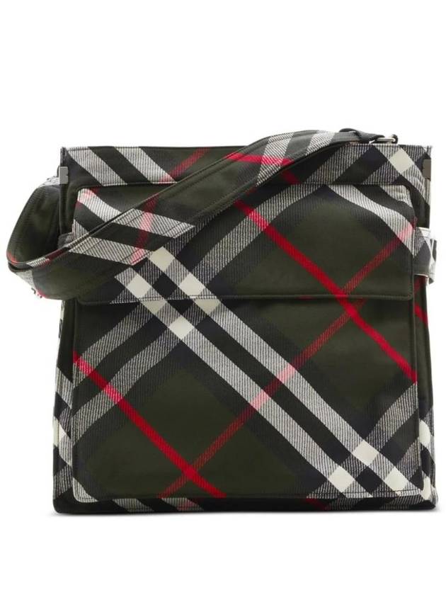 Trench Check Medium Tote Bag Green - BURBERRY - BALAAN 1