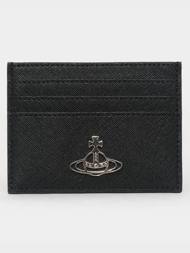 Logo Plaque Card Wallet Black - VIVIENNE WESTWOOD - BALAAN 2