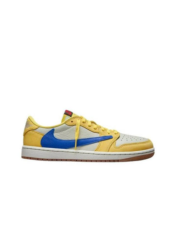 Jordan 1 x Travis Scott Retro Low OG SP Canary Racer Blue - JORDAN - BALAAN 1