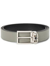 Gancini Leather Belt Black - SALVATORE FERRAGAMO - BALAAN 3