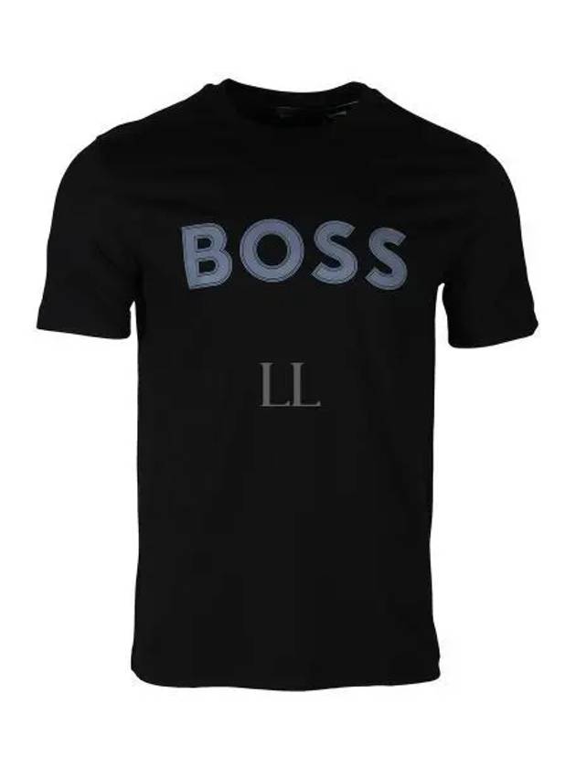 Logo Print Cotton Jersey Regular Fit Short Sleeve T-shirt Black - HUGO BOSS - BALAAN 2