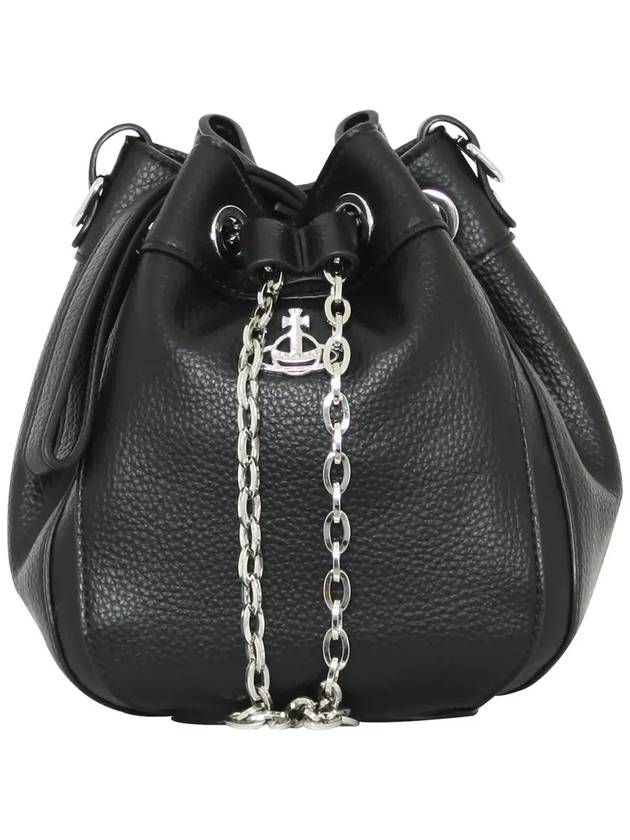 Chrissy Small Bucket Bag Black - VIVIENNE WESTWOOD - BALAAN 3