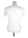 MJS010AK9863 Unisex White Pocket Round T Shirt - THOM BROWNE - BALAAN 3