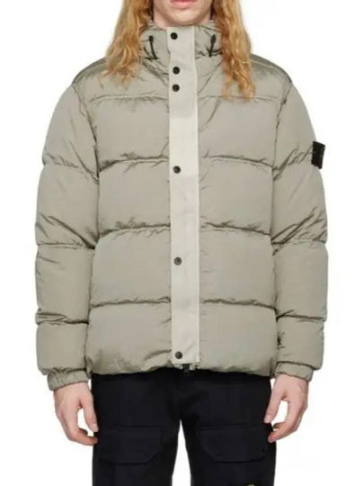 41419 Nylon Metal Econyl Hooded Down Jacket Grey - STONE ISLAND - BALAAN 2