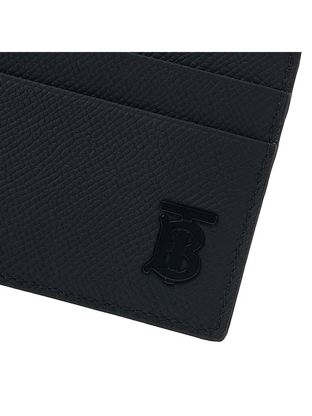 Logo Leather Card Wallet Black - BURBERRY - BALAAN 7