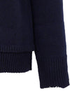 Back Stitch Elbow Patch Knit Top Navy - MAISON MARGIELA - BALAAN 8