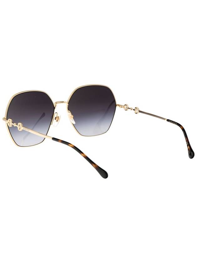 Eyewear Horsebit Round Frame Sunglasses Gold - GUCCI - BALAAN 5