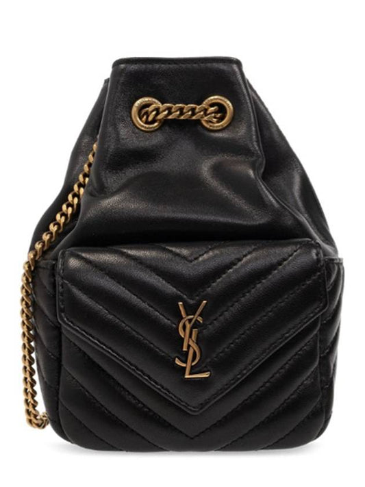 Joe Nano Mini Leather Bucket Bag Black - SAINT LAURENT - BALAAN 2