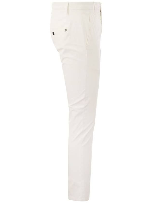 Straight Pants UP518 PSE025U PTD DU 000 WHITE - DONDUP - BALAAN 4