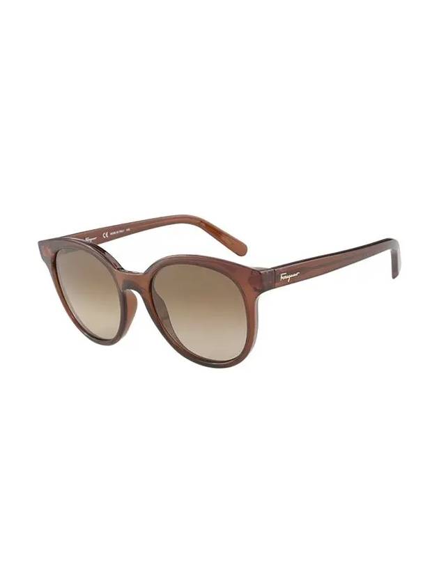 Eyewear Round Sunglasses Brown - SALVATORE FERRAGAMO - BALAAN 4