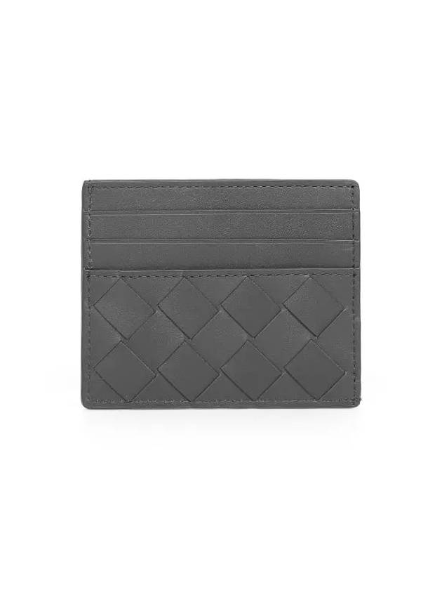 Intrecciato Leather Card Wallet Grey - BOTTEGA VENETA - BALAAN 6