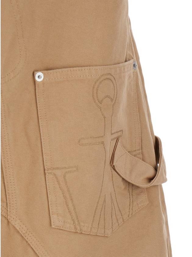 Beige Bermuda Shorts With Patch Pocket With Logo On The Front In Cotton Man - JW ANDERSON - BALAAN 3