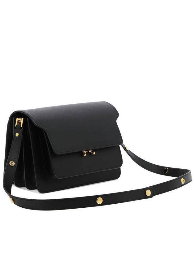 Saffiano Trunk Medium Shoulder Bag Black - MARNI - BALAAN 3