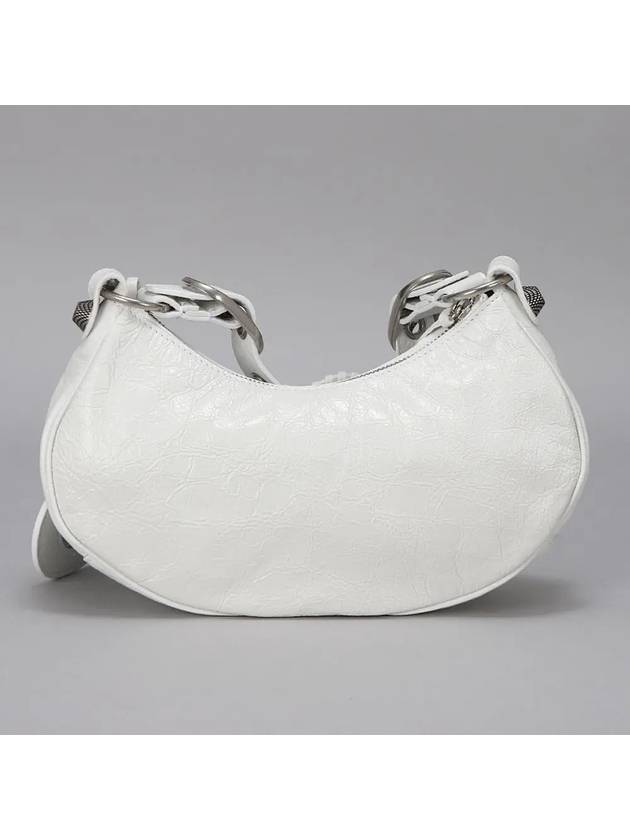 Le Cagole XS Lambskin Shoulder Bag White - BALENCIAGA - BALAAN 6