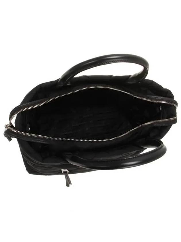 Small Re-Nylon Padded Tote Bag Black - PRADA - BALAAN 5