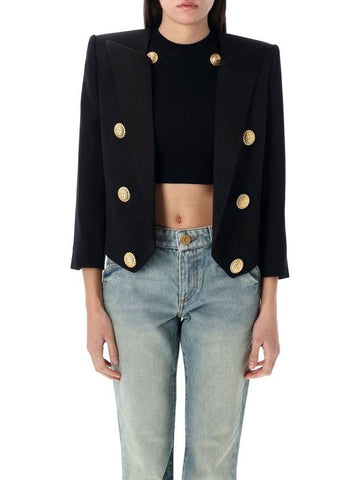 6 buttons cropped jacket - BALMAIN - BALAAN 1