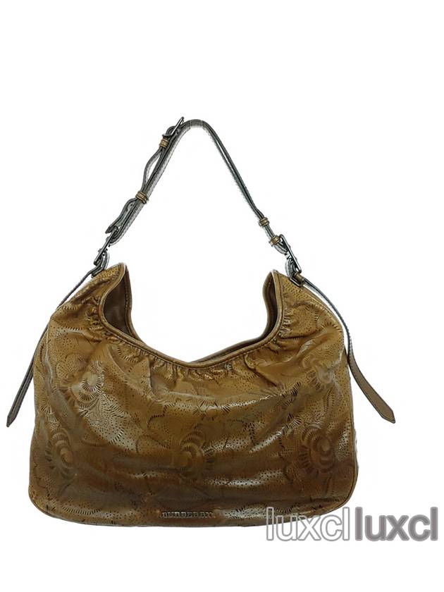 Vintage floral leather hobo shoulder bag - BURBERRY - BALAAN 2