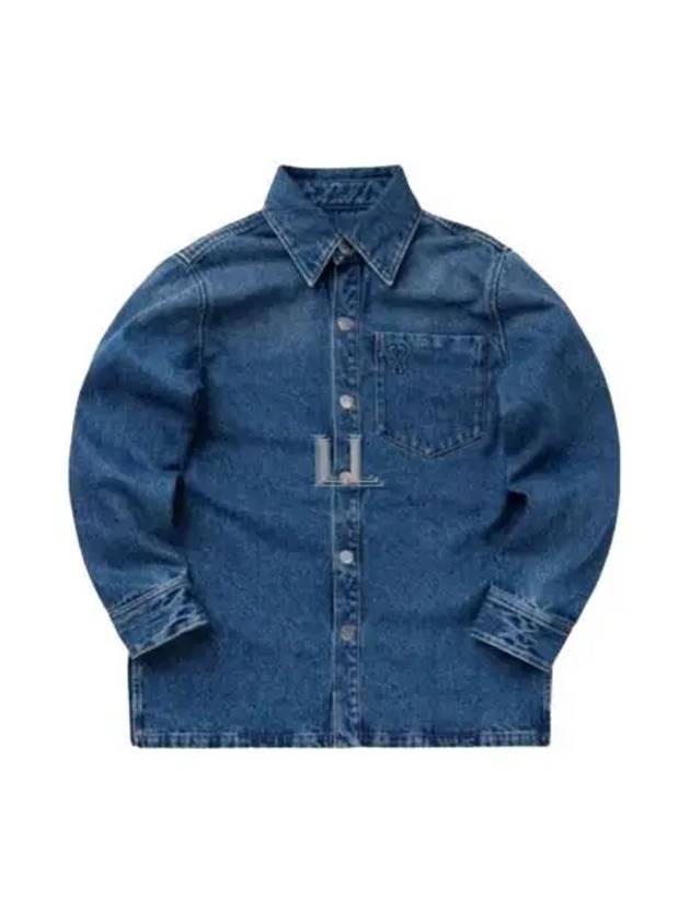 De Coeur Denim Long Sleeve Shirt Blue - AMI - BALAAN 2