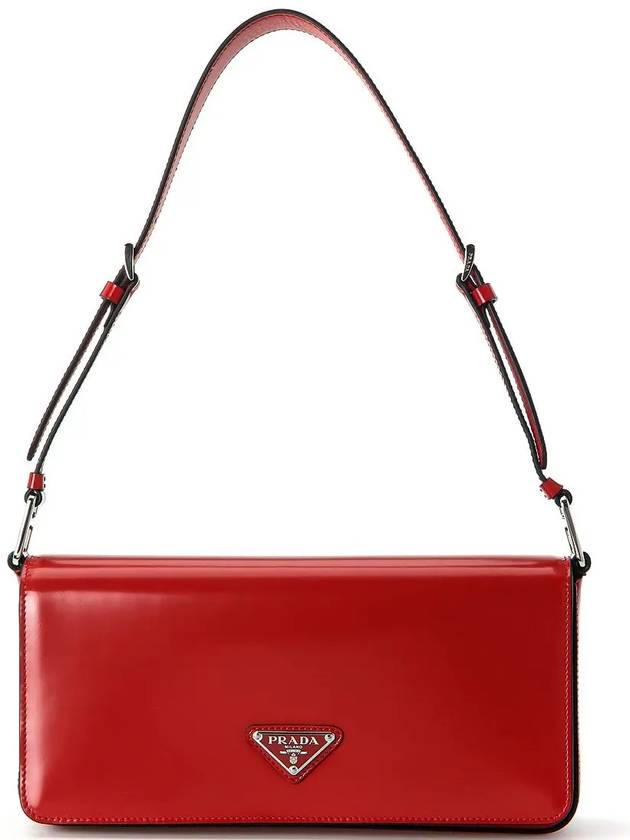 Brushed Leather Femme Bag Scarlet - PRADA - BALAAN 2