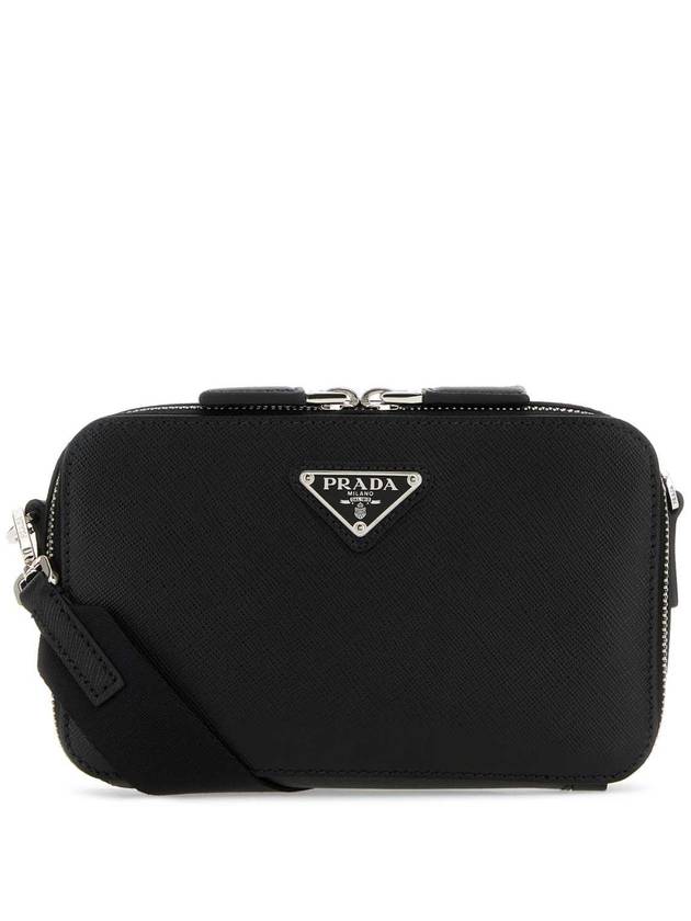 Triangle Logo Cross Bag Black - PRADA - BALAAN 1