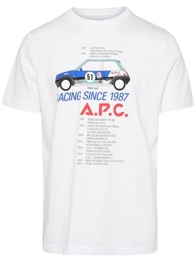 Martin Graphic Print Short Sleeve T-Shirt White - A.P.C. - BALAAN 2