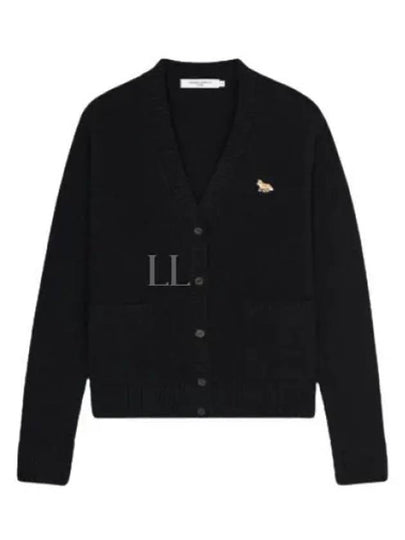 Baby Fox Patch Boxy Cardigan Black - MAISON KITSUNE - BALAAN 2