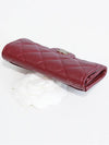 Classic Card Holder Grained Shiny Calfskin Gold Metal Burgundy - CHANEL - BALAAN 5