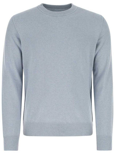 Crew Neck Cashmere Knit Top Pale Blue - MAISON MARGIELA - BALAAN 2