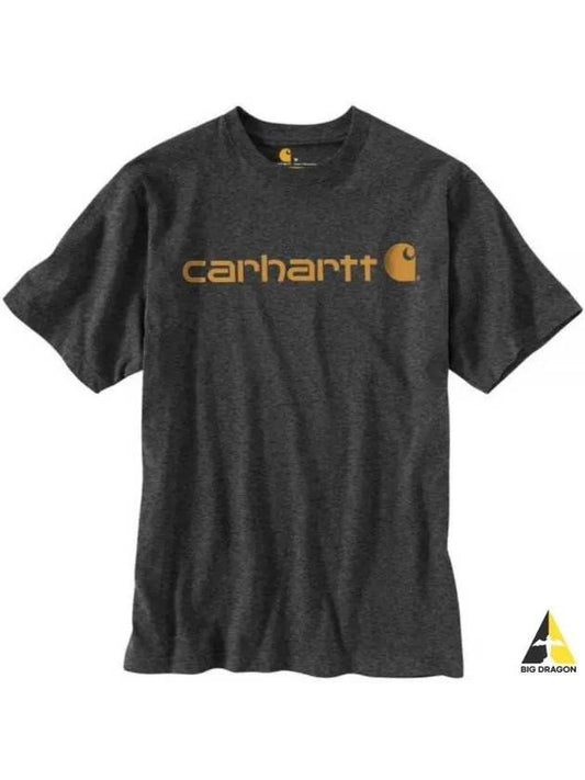 SIGNATURE LOGO SHORTSLEEVE T SHIRT K195 CRH loose fit heavyweight short sleeve graphic - CARHARTT - BALAAN 1