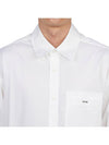 Back Logo Cotton Long Sleeve Shirt White - WOOYOUNGMI - BALAAN 8