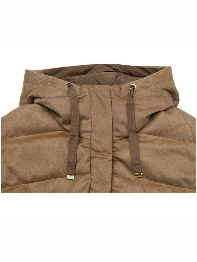 Camel David Reversible Hooded Goose Down Jacket DAVID 001 - MAX MARA - BALAAN 6