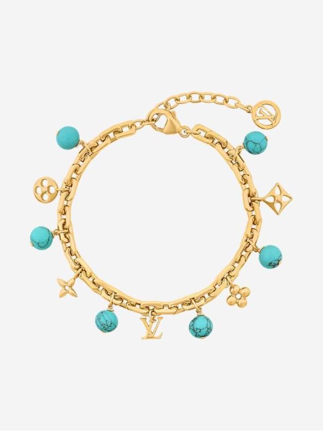 My LV Pearl Bracelet Gold Turquoise - LOUIS VUITTON - BALAAN 1