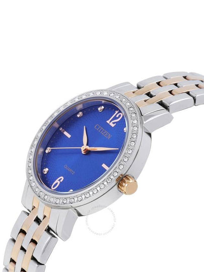 Citizen Quartz Crystal Blue Dial Two-Tone Ladies Watch EL3106-59L - CITIZEN - BALAAN 2