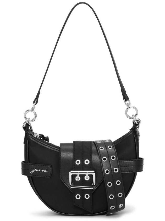 Bucky Small Nylon Cross Bag Black - GANNI - BALAAN 2