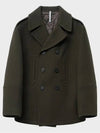 Heavy Wool Classic Half Double Coat Khaki - NOIRER - BALAAN 3