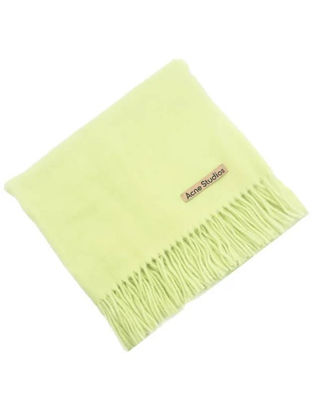 Wool Fringe Muffler Pale Green - ACNE STUDIOS - BALAAN 3