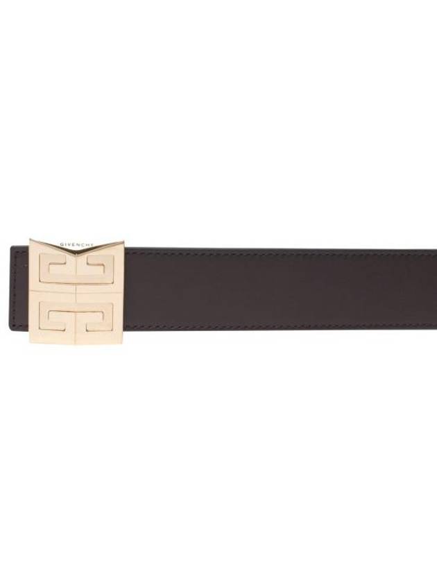 4G Logo Buckle Reversible Leather Belt Brown - GIVENCHY - BALAAN 5