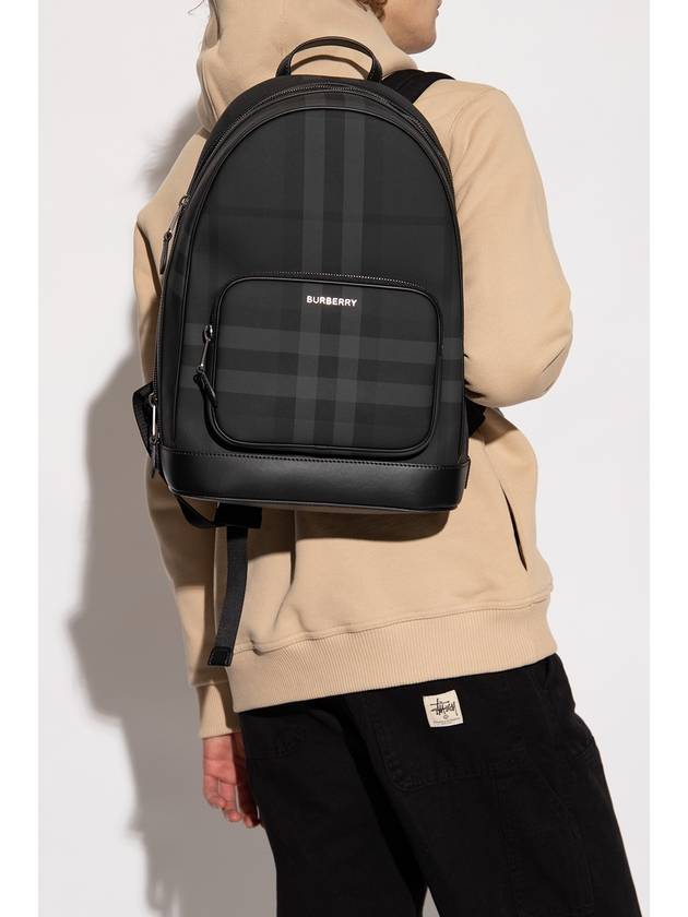 Rocco Backpack Charcoal - BURBERRY - BALAAN 3