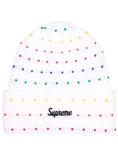 Loose Gauge Beanie White Multi FW23BN90 - SUPREME - BALAAN 1