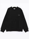 Cotton Square Label Sweatshirt Black - WOOYOUNGMI - BALAAN 3