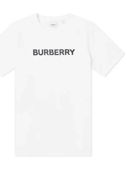 Logo Print Cotton Short Sleeve T-Shirt White - BURBERRY - BALAAN 2