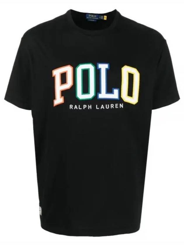 Embroidered Logo Short Sleeve T-Shirt Black - POLO RALPH LAUREN - BALAAN 2