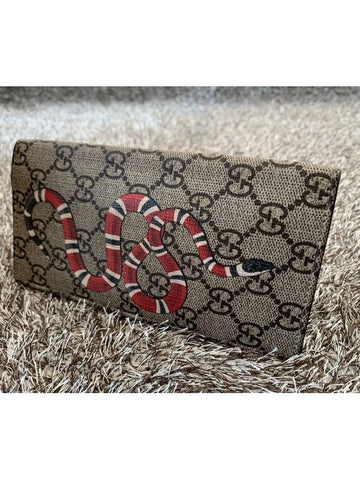 Snake printed long wallet - GUCCI - BALAAN 1